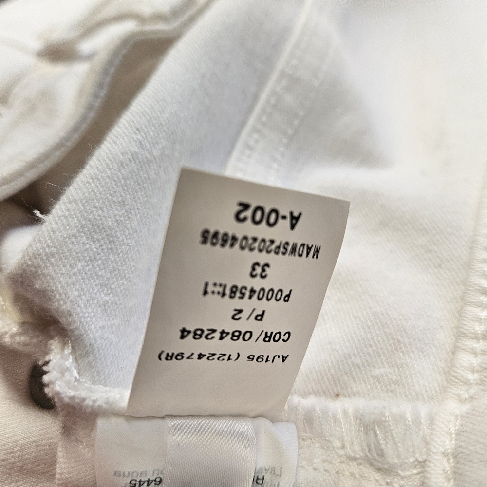Madewell Women's Cali Demi-Boot Jeans White size 33 - Picture 7 of 13